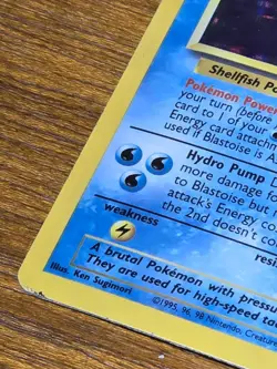 Pokemon Blastoise Holo Card 2nd Edition Base Set 2/130 - Image 4