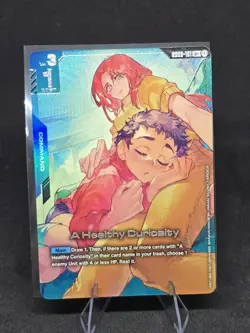 A Healthy Curiosity R + GD03-101 Steel Requiem Gundam Card Game - Image 1