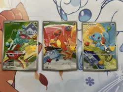 Pokemon TCG First Partner Illustration Collection Series 1 Kanto GEN 1 3x Cards - Image 2
