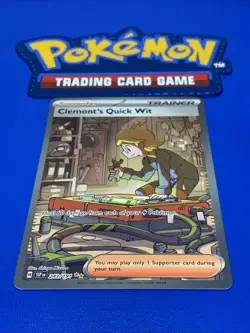 🔥 Clemont's Quick Wit #243/191 SIR NM/M | Surging Sparks - 2024 Pokemon Card - Image 3