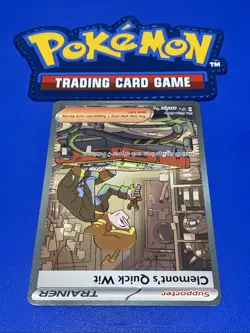 🔥 Clemont's Quick Wit #243/191 SIR NM/M | Surging Sparks - 2024 Pokemon Card - Image 4