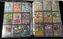 Pokemon Card Binder Lot 5 Lbs EX GX V Holo Vintage & Modern (108 Cards) - Image 1