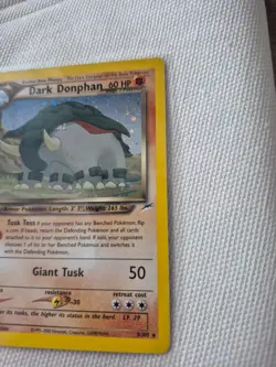🦖 Dark Donphan Neo Destiny TCG 3/105 Holo Card Pokemon NM Pre-Owned - Image 2