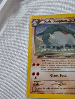 🦖 Dark Donphan Neo Destiny TCG 3/105 Holo Card Pokemon NM Pre-Owned - Image 3