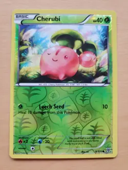 Cherubi Pokemon TCG 6/135 Black & White Plasma Storm Reverse Holo Card NM - Image 1