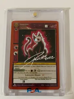 Metazoo Error Card Signed By Poncho Nightfall Familiar 1st Edition Reverse Holo - Image 1