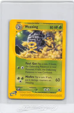 WEEZING 70/165 - RARE NON-HOLO - Expedition - eREADER - WOTC POKEMON CARD - NM/M - Image 1