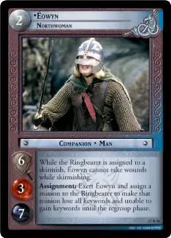 LOTR TCG ROS RISE SARUMAN EOWYN NORTHWOMAN 17R96 LP/NM a Top Shelf Card - Image 1