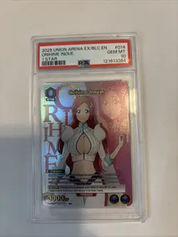Orihime Inoue EX07BT/BLC-2-014 R Parallel Bleach Union Arena Card Game PSA 10 - Image 1