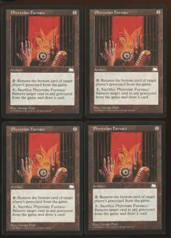 4x Phyrexian Furnace Uncommon Ex/NM- Weatherlight Playset Magic Gathering MTG - Image 1