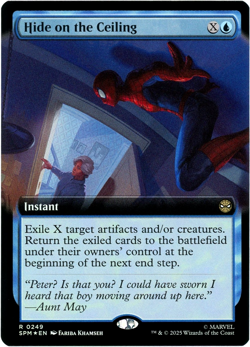 Hide on the Ceiling (Extended Art) Foil - 0249 - Marvel's Spider-Man MTG NM/M - Image 1