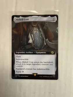 Mithril Coat NM EXTENDED ART MTG! LOTR - Image 1