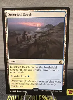 MTG Deserted Beach #260/277 Rare Innistrad: Midnight Hunt Magic The Gathering - Image 1