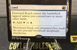 MTG Deserted Beach #260/277 Rare Innistrad: Midnight Hunt Magic The Gathering - Image 2