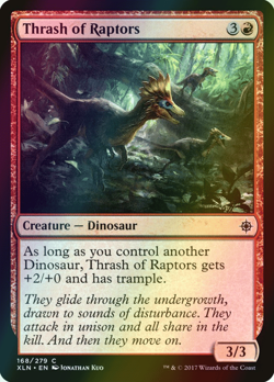 MTG Thrash of Raptors Foil ** Ixalan ** English (NM) - Image 1