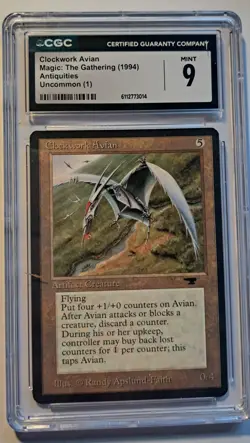 Clockwork Avian Antiquities Uncommon Magic the Gathering MTG CGC 9 Mint - Image 3