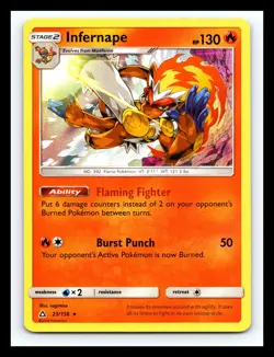 💥 Infernape 23/156 Sm-Ultra Prism Holo Pokemon TCG 2018 - Image 1