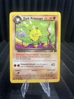 Dark Primeape 43/82 - Team Rocket Unlimited Edition - WOTC Pokemon LP - Image 1
