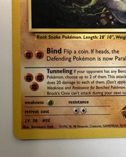 Brock's Onix Gym Heroes #21/132 Rare WOTC Pokemon 2000 MP - Image 2