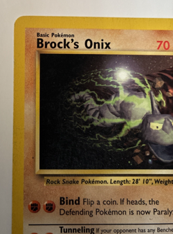 Brock's Onix Gym Heroes #21/132 Rare WOTC Pokemon 2000 MP - Image 5