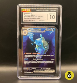POKEMON - BLASTOISE EX SPECIAL ILL. RARE 200/165 - 151 - ENG - GEM MINT - CGC 10 - Image 1