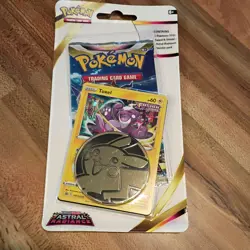 Pokemon TCG ASTRAL RADIANCE TOXEL Checklane Sealed Blister Packs Coin - Image 1