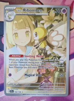Lillie’s RibombeeI 164/159 Illustration Rare Pokemon TCG Journey Together NM-M - Image 1