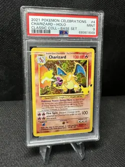 Pokemon 2021 Charizard 4/102 Celebrations Classic Collection PSA 9 - Image 1