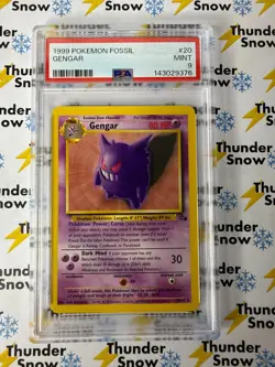 Gengar #20 1999 Pokemon Fossil PSA 9 - Image 1