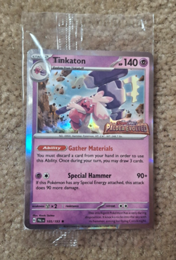 2023 POKEMON SV02 TINKATON PALDE EVOLVED STAMPED HOLO PROMO, EUROPE EXCLUSIVE B - Image 1