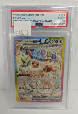 2025 Pokemon PRE EN EeVee ex Special Illustration Rare PSA Mint 9 - Image 3