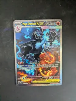 Pokemon Mega Charizard X EX 125/094 Phantasmal Flames Holo 360 HP Rare English - Image 1