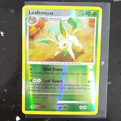 LP Pokemon Leafeon 7/100 Majestic Dawn Holo Rare Reverse Holo 2008 - Image 1