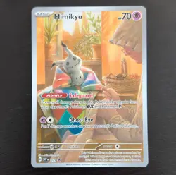 Pokemon TCG Paldean Fates Mimikyu Full Art Promo SVP75 M/Nm Condition - Image 1
