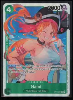 Nami OP14-031 One Piece The Azure Sea's Seven Super Rare Near Mint - Image 1