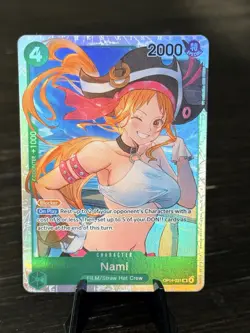 Nami OP14-031 Super Rare The Azure Sea's Seven One Piece Mint NM - Image 1