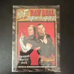 WWF Raw Deal Backlash Hardy Boyz 61-Card Starter Deck Comic Images Sealed - Image 1