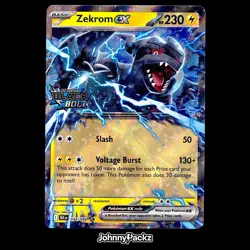 Zekrom ex 034/086 - 2025 Black Bolt STAMPED Double Rare - Pokemon Card NM - Image 1