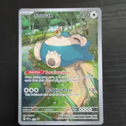 Snorlax SVP051 Black Star Promo Full Art Pokemon Card NM - Image 1