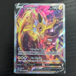 Jolteon V - SWSH 183 - Black Star Promo - Pokemon TCG Card NM Rare - Image 1