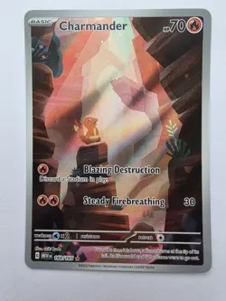 Pokemon TCG Charmander Scarlet & Violet 151 Card 168/165 English NM / Mint - Image 1