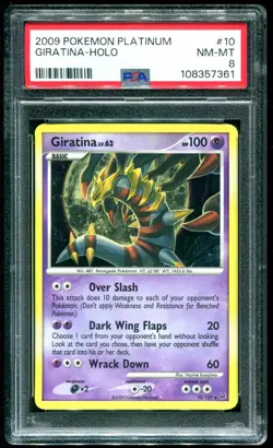 PSA 8 Giratina Holo Rare Platinum D&P 2009 Pokemon Card #10 - Image 1