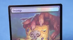 Foil TMNT Full Art Swamp Pizza Land NM Magic the Gathering Mtg 255 A - Image 3