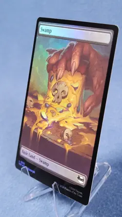 Foil TMNT Full Art Swamp Pizza Land NM Magic the Gathering Mtg 255 B - Image 1