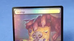 Foil TMNT Full Art Swamp Pizza Land NM Magic the Gathering Mtg 255 B - Image 3