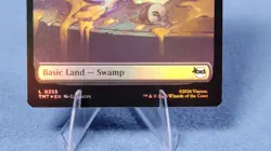 Foil TMNT Full Art Swamp Pizza Land NM Magic the Gathering Mtg 255 B - Image 5