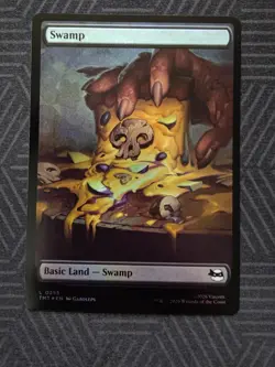 mtg swamp full art foil 0255 teenage mutant ninja turtles - Image 1