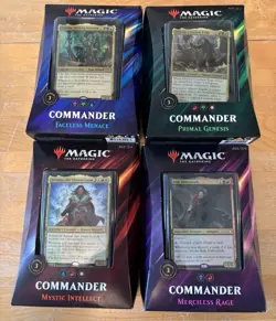 MTG Magic The Gathering Commander 2019 C19 Set of 4 Decks Factory Sealed B - Image 1