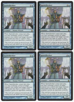 Spawnbroker x4 4x 2005 Ravnica: City of Guilds Blue Rare Creature MTG NM AZ1 - Image 1