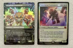 MTG TMNT - Set Of 2 Foil Triceraton Commander (Showcase) M 0226 M 0025 Foil - Image 1